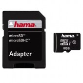 Card microSDHC 8GB class 10 +adaptor HAMA