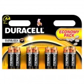 Baterii AA alcaline 8 bucati DURACELL Basic Duralock