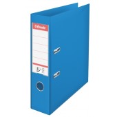 Biblioraft A4, plastifiat PP/PP, margine metalica, 75 mm, ESSELTE No. 1 Power - albastru vivida
