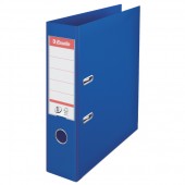 Biblioraft A4, plastifiat PP/PP, margine metalica, 75 mm, ESSELTE No. 1 Power - albastru